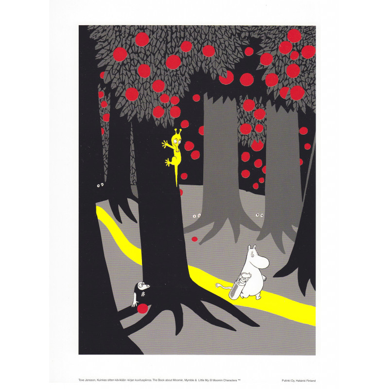 Moomin Poster Forest Path Tove Jansson 24 x 30 cm