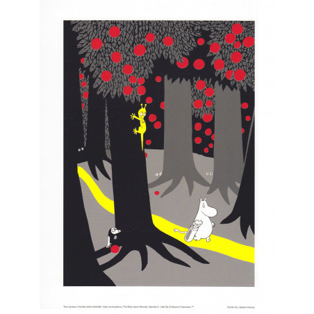 Moomin Poster Forest Path Tove Jansson 24 x 30 cm