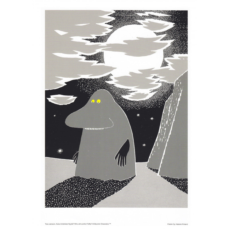 Moomin Poster Groke Tove Jansson 24 x 30 cm