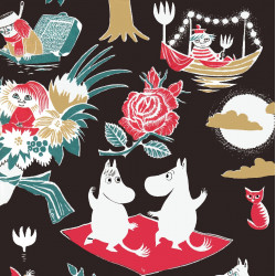 Moomin Paper Napkins Magic Black 20 pcs 33 cm