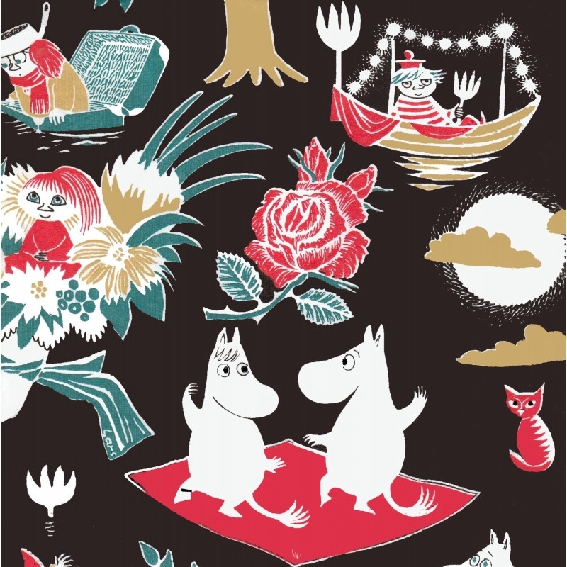 Moomin Paper Napkins Magic Black 20 pcs 33 cm