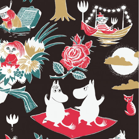 Moomin Paper Napkins Magic Black 20 pcs 33 cm