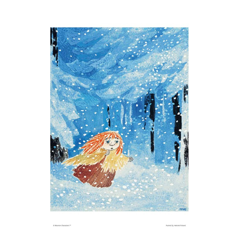 Moomin Poster Miffle in the Winter Forest 24 x 30 cm