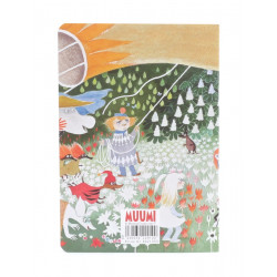 Moomin Exercise Notebook 48 Faintly Ruled/Blank Pages Putinki