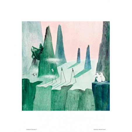 Moomin Poster Moomins and the Comet Chase 24 x 30 cm