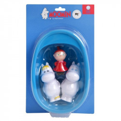 Moomin Bathtub Set 3 Figures with Bathtub