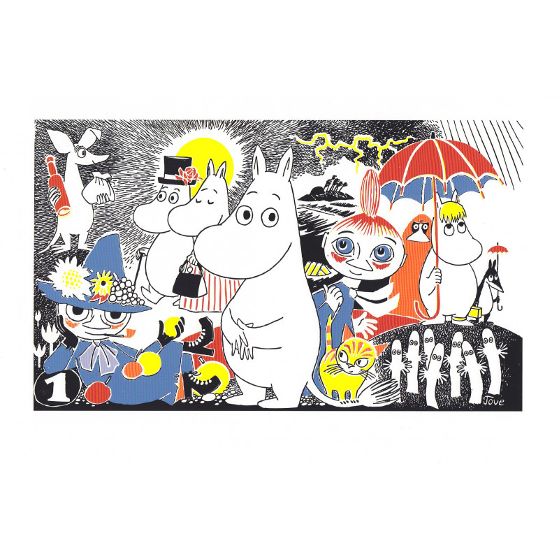 Moomin Poster Moomintroll 1 Tove Jansson 24 x 30 cm