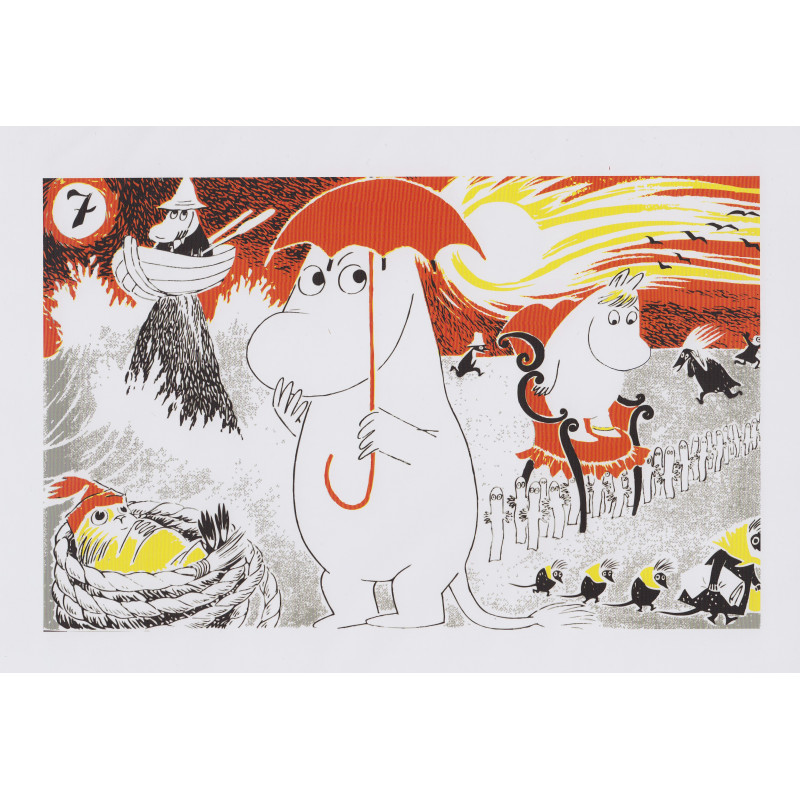 Moomin Poster Moomintroll 7 Tove Jansson 24 x 30 cm