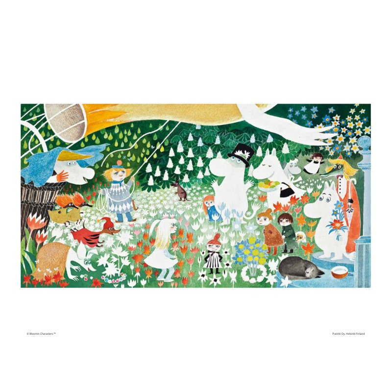 Moomin Poster Party in the Moomin Valley 24 x 30 cm