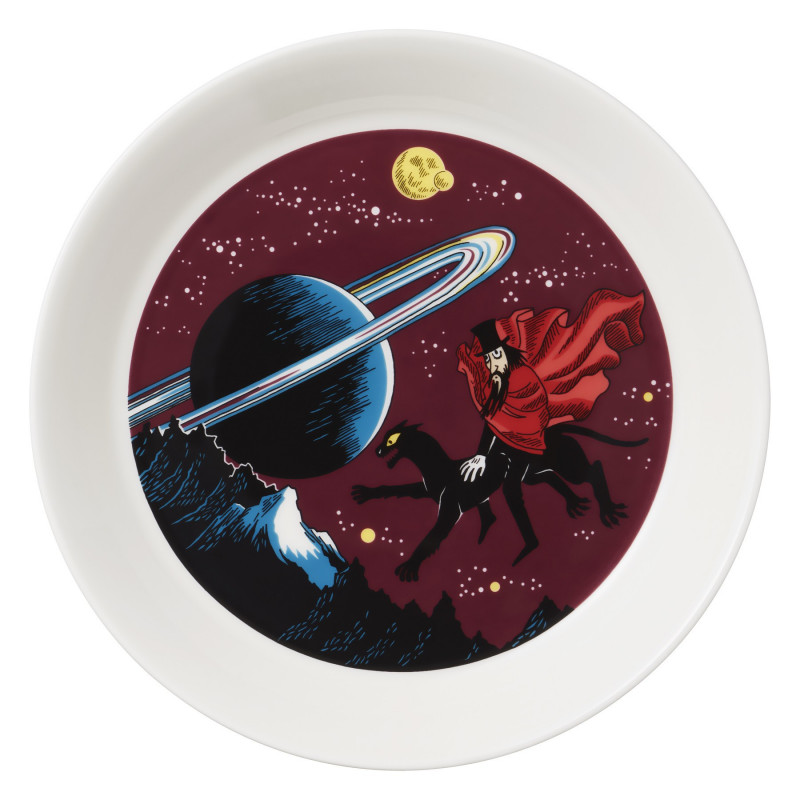 Moomin Plate Hobgoblin Purple 17 cm Arabia 2018