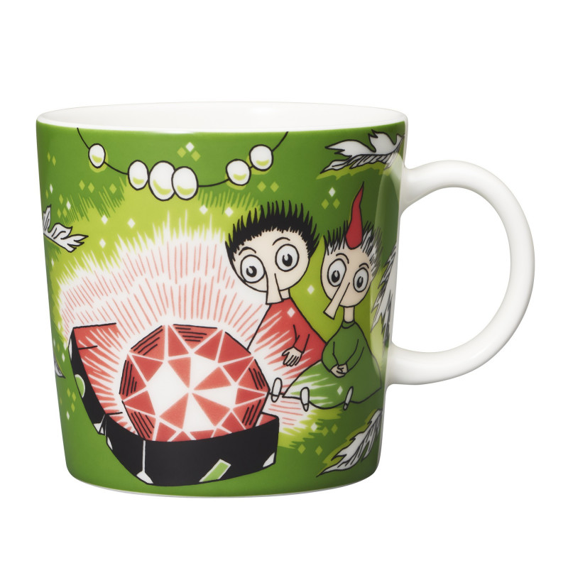 Moomin Mug Thingumy and Bob and The King's Ruby Green Arabia 2018