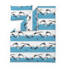 Moomin Duvet Cover Pillowcase Dolphin 120 x 160 cm 40 x 60 cmFinlayson