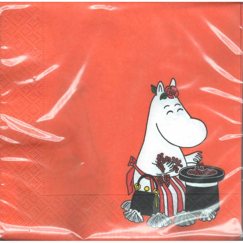 Moomin Napkins 33 cm Moominmamma Yellow