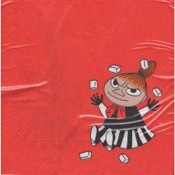 Moomin Napkins 33 cm Little My Red