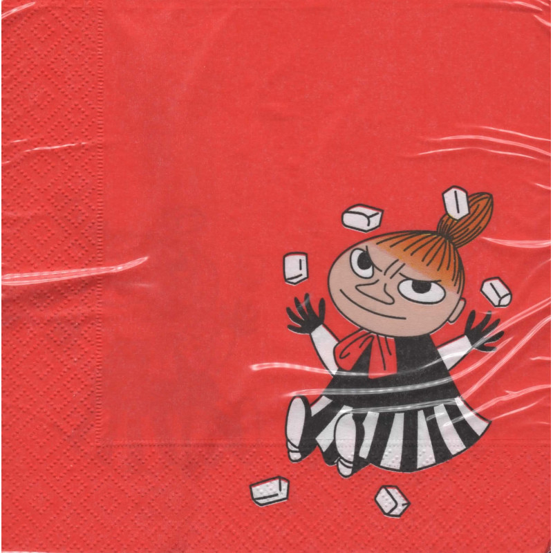 Moomin Napkins 33 cm Little My Red