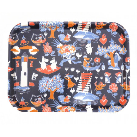Moomin Birch Tray 20 x 27 cm Magic Moomin Blue
