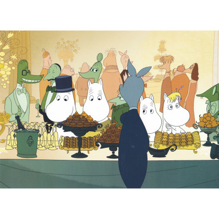 Moomin Picture Poster 24 x 30 cm Tove Jansson at the Party