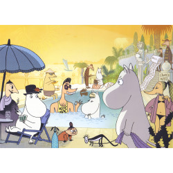 Moomin Picture Poster 24 x 30 cm Tove Jansson Swimming Pool