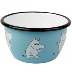 Moomin Moomintroll Enamel Bowl 0.6 L Muurla