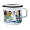 Moomin Enamel Mug Trip to the Pond 0.8 L Muurla