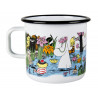 Moomin Enamel Mug Trip to the Pond 0.8 L Muurla