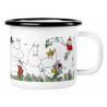 Moomin Enamel Mug Happy Family 0.15 L Muurla