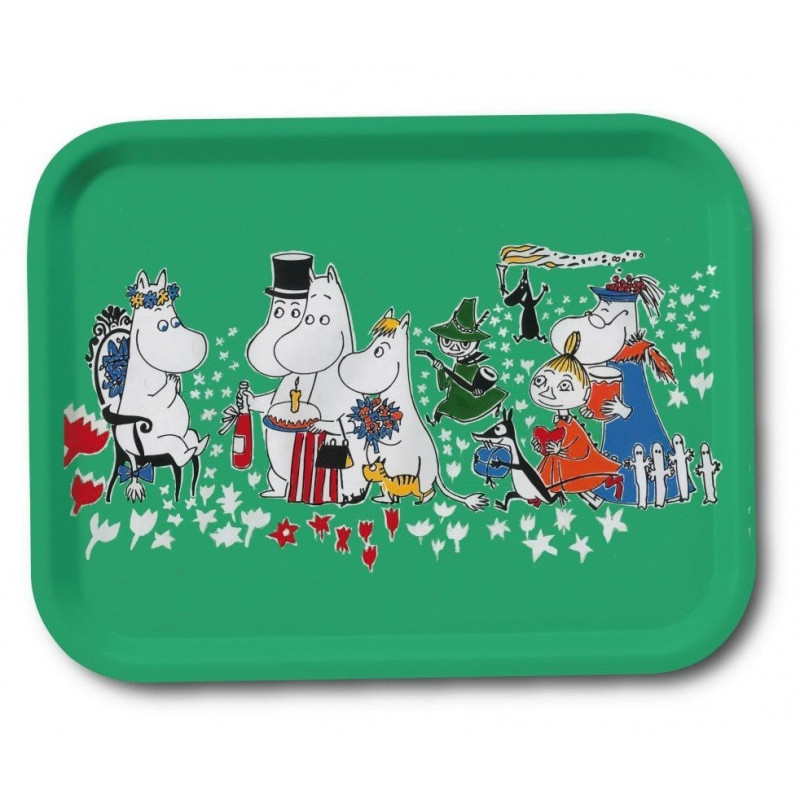 Moomin Birch Tray Birthday 27 x 20 cm Optodesign