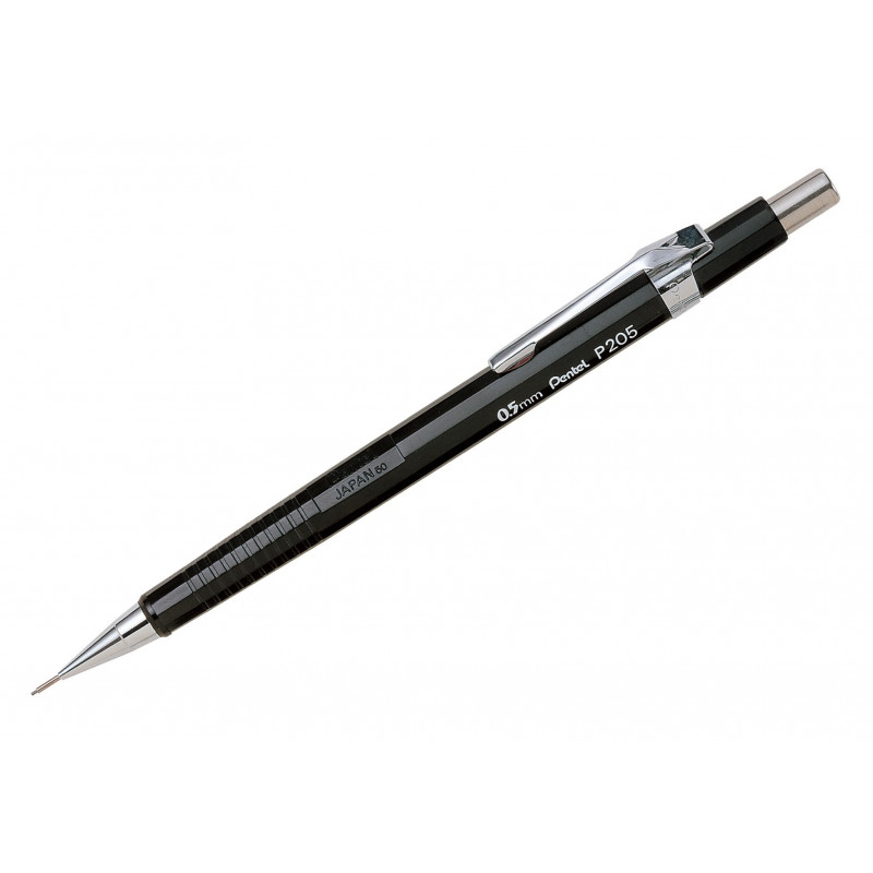 Pentel P205-A Sharp Automatic Mechanical Drafting Pencil Black 0.5 mm Japan