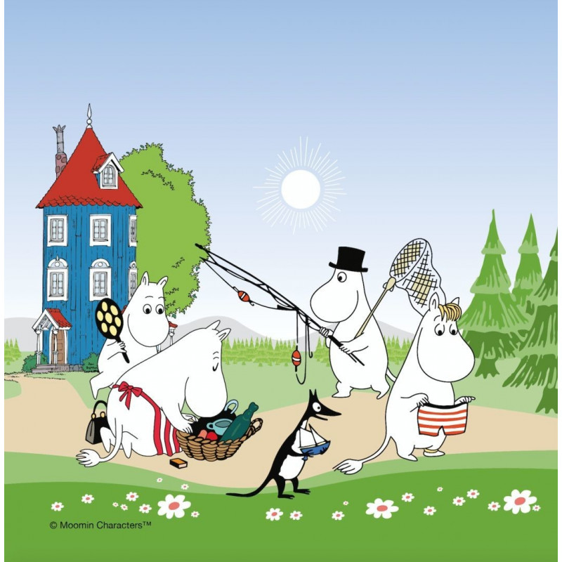 Moomin Napkins Going on Vacation Summer 2018 33 x 33 cm