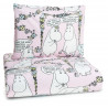 Moomin Duvet Cover Pillowcase Lempimuumi My Hero Pink Finlayson 120 x 160
