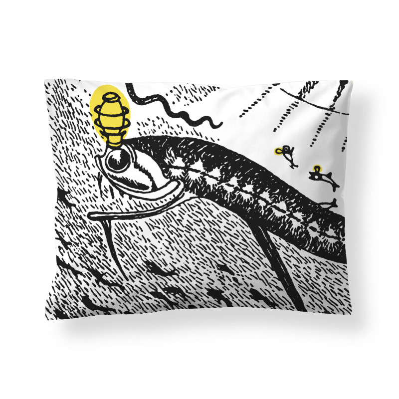 Moomin Pillowcase Amphibious Ship 50 x 60 cm Finlayson