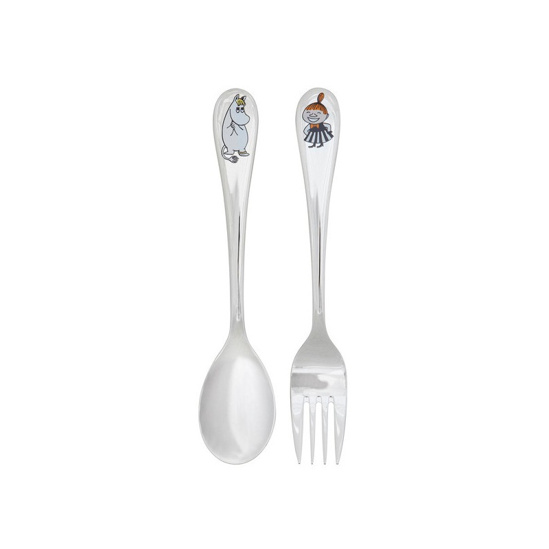 Moomin Spoon and Fork Set Snorkmaiden Little My