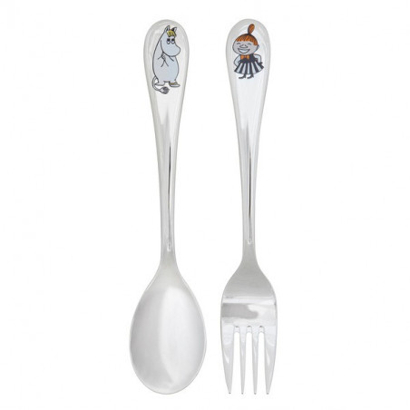Moomin Spoon and Fork Set Snorkmaiden Little My