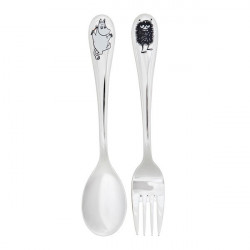 Moomin Spoon and Fork Set Moomintroll Stinky