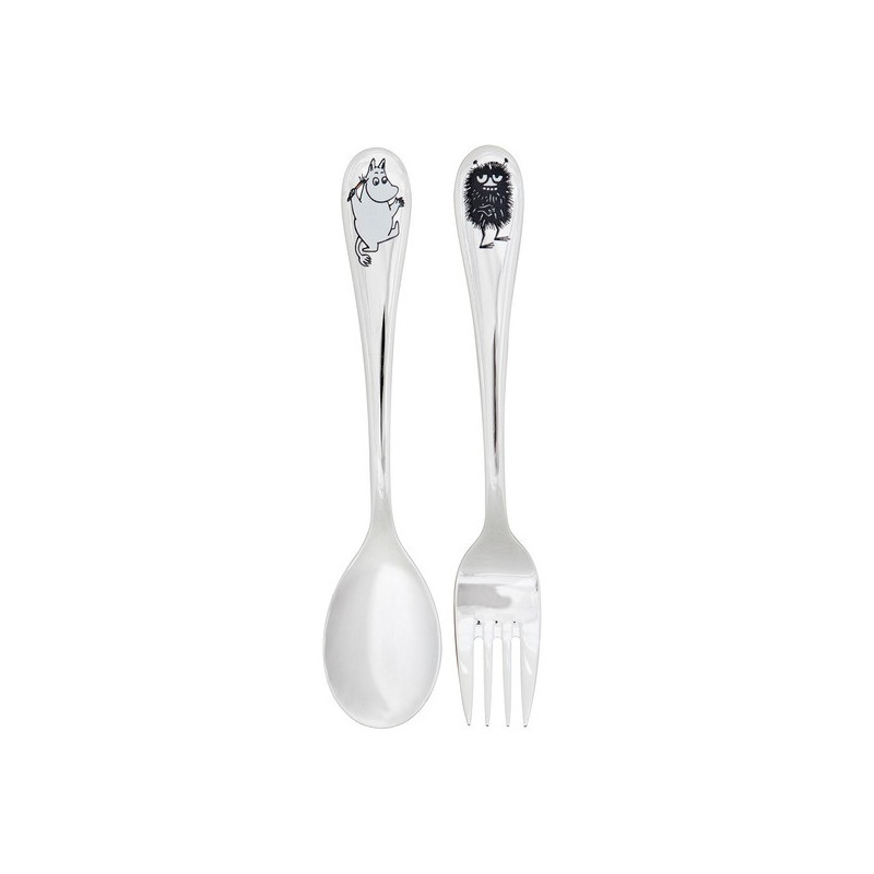 Moomin Spoon and Fork Set Moomintroll Stinky
