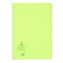 Moomin Spiral Notebook Plastic Covers Little My Lime A5 50 Blank Pages