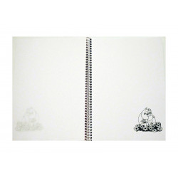 Moomin Spiral Notebook Plastic Covers Love Pink A5 50 Blank Pages