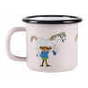 Pippi Longstocking Enamel Mug Pippi And The Horse 0.15 L