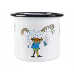 Pippi Longstocking Enamel Mug Pippi And The Horse 0.25 L