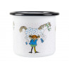 Pippi Longstocking Enamel Mug Pippi And The Horse 0.25 L