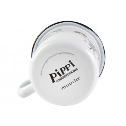 Pippi Longstocking Enamel Mug Pippi And The Horse 0.25 L