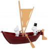 Moomin Moominpappas Boat and 2 Characters