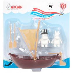Moomin Moominpappas Boat and 2 Characters