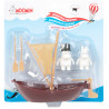 Moomin Moominpappas Boat and 2 Characters