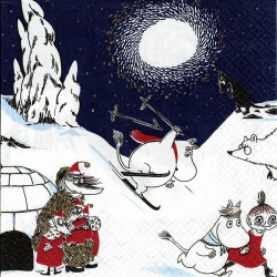 Moomin Paper Napkins Winter Land 20 pcs 33 cm