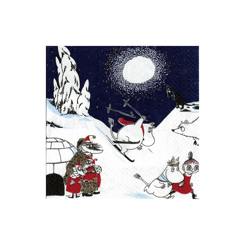 Moomin Paper Napkins Winter Land 20 pcs 33 cm