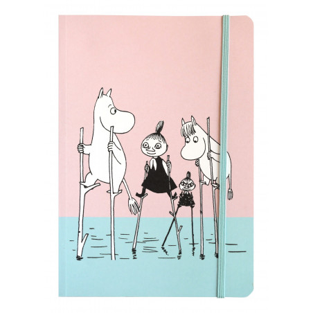 Moomin Notebook 128 Faintly Ruled/Blank Pages Family 
