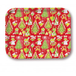 Moomin Tray Christmas Pattern 20 x 27 cm Optodesign