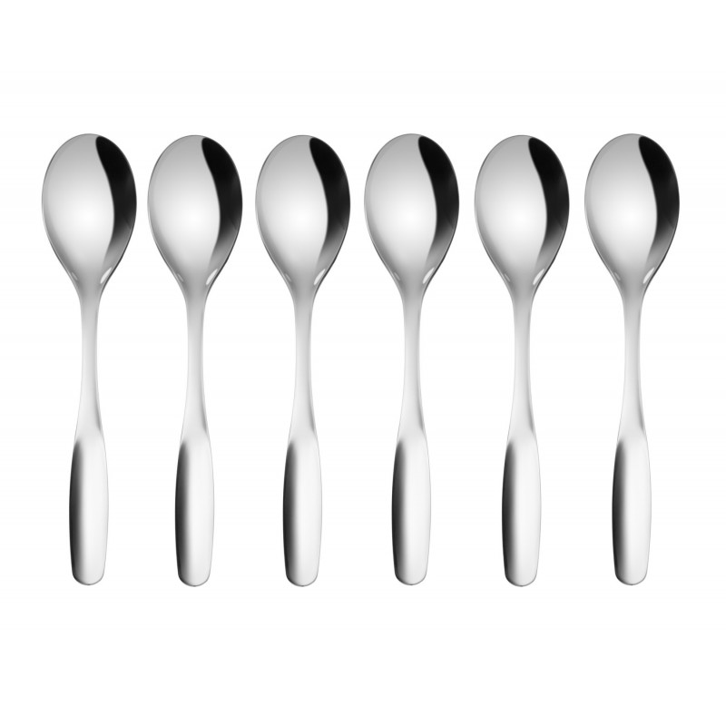 spoons white set of six