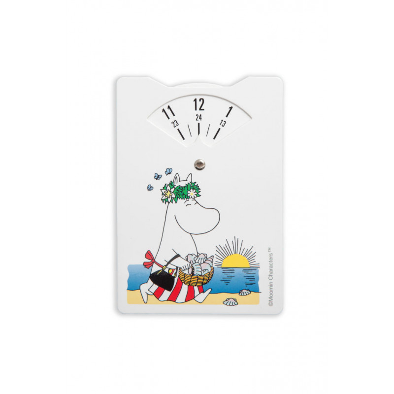 Moomin Carton Parking Disc Moominmamma Beach 10 x 15 cm